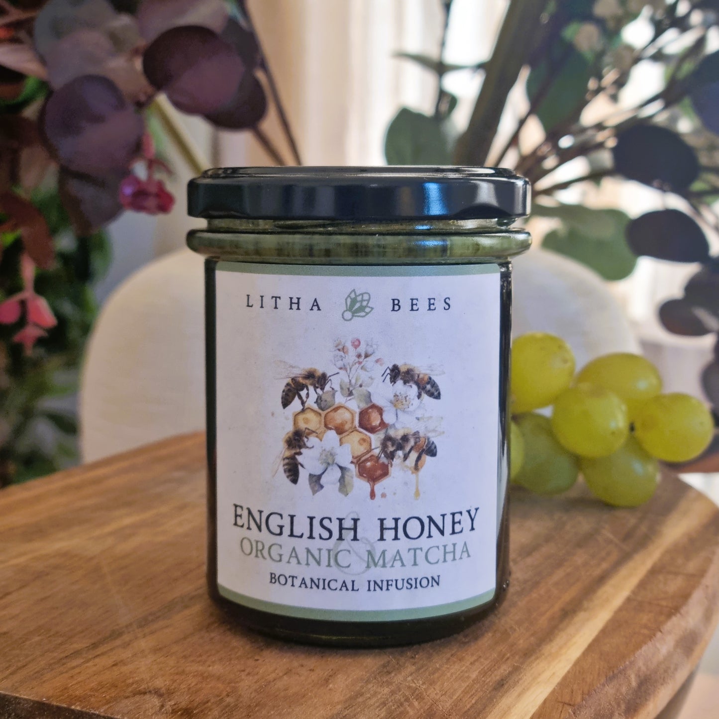 English Honey Infused with Organic Matcha, 250g