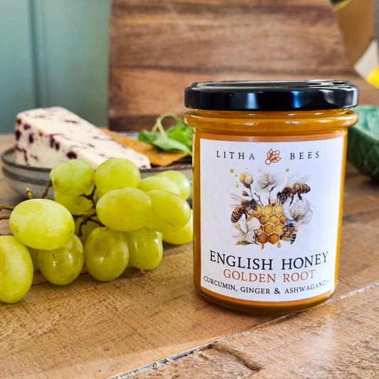 English Honey Infused with Curcumin, Ginger & Ashwagandha 250g