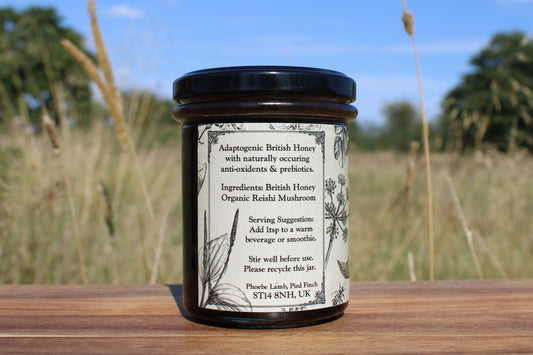 British Honey Infused with Organic Reishi Mushroom, 250g