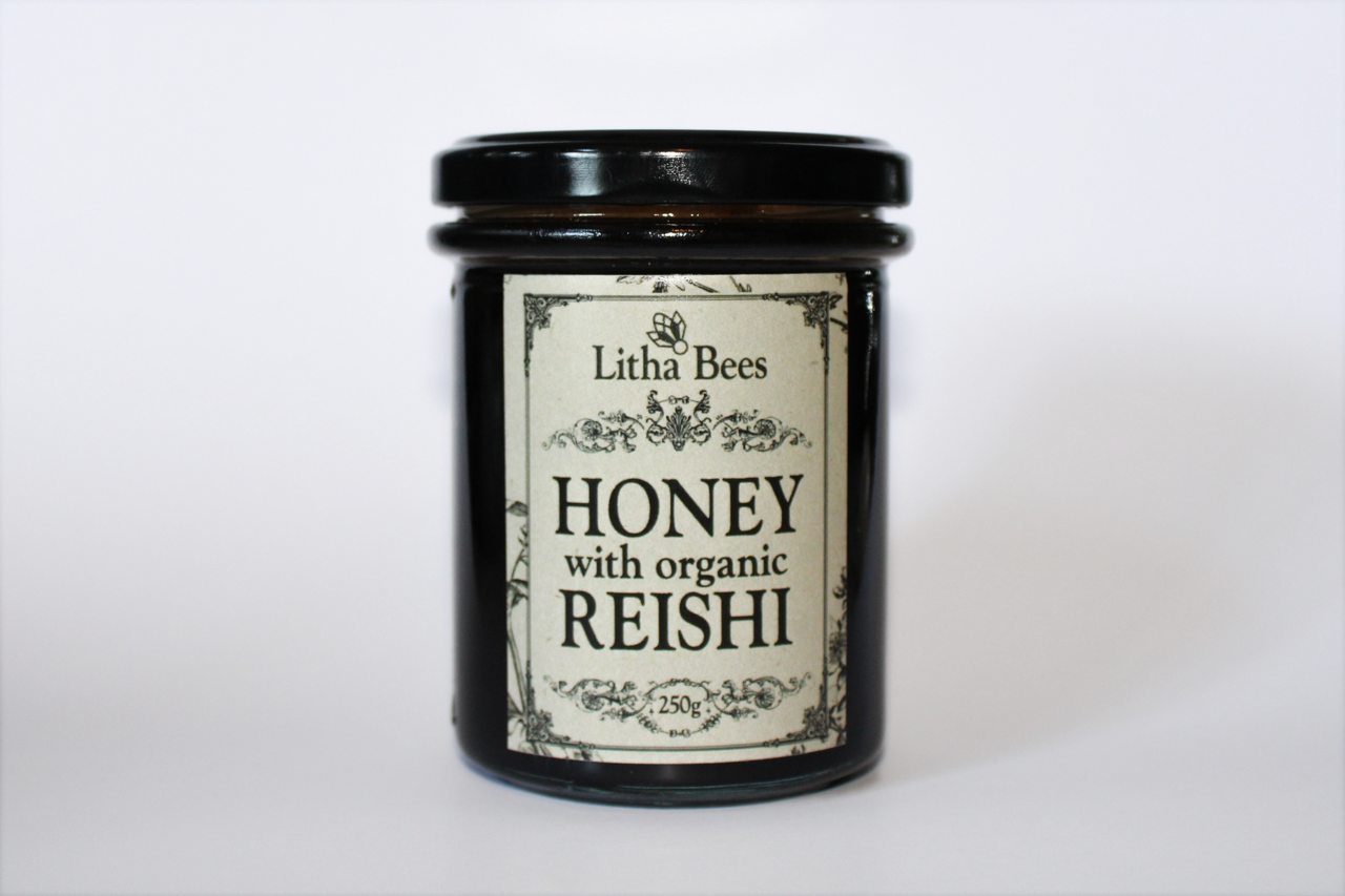 British Honey Infused with Organic Reishi Mushroom, 250g