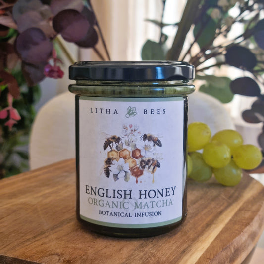English Honey Infused with Organic Matcha, 250g