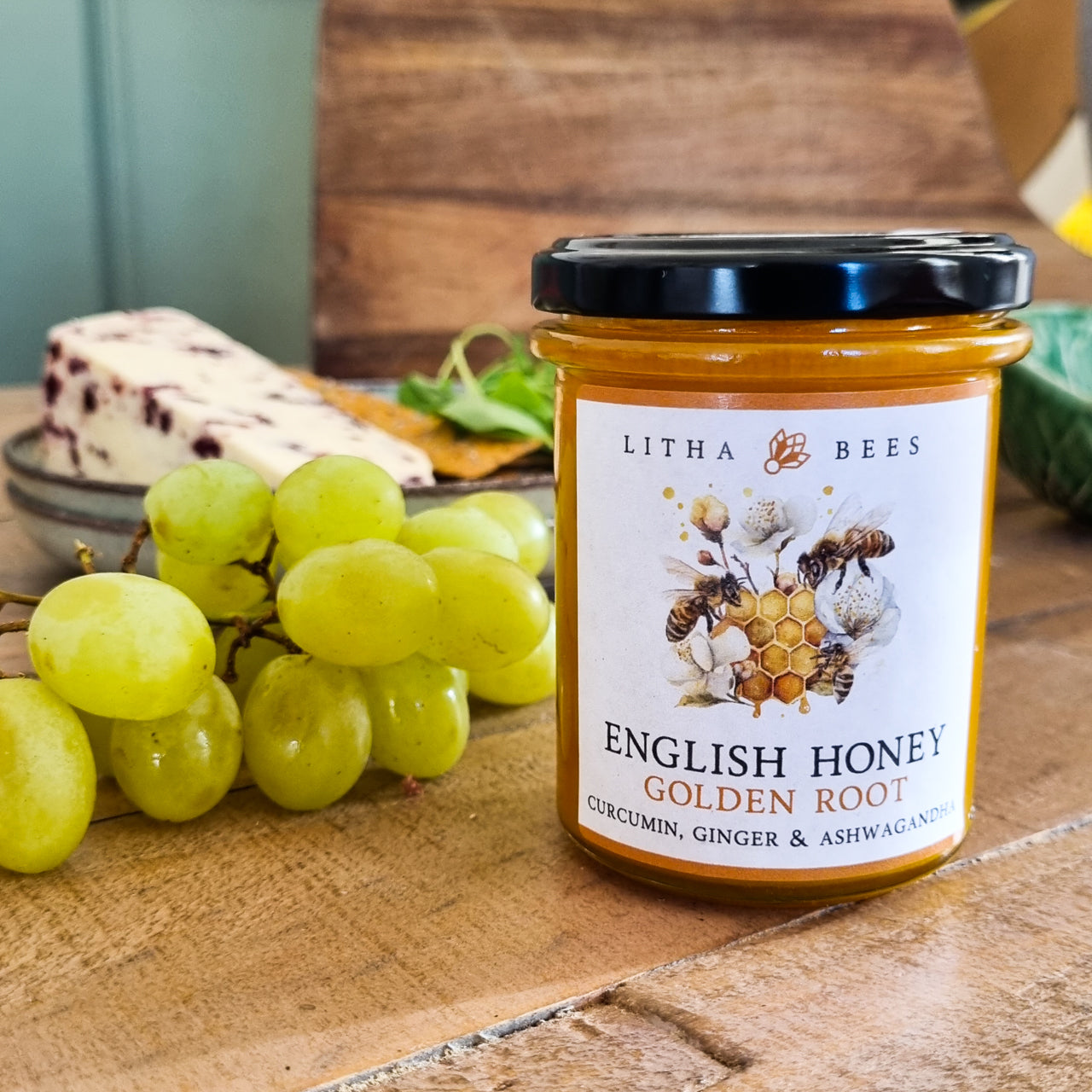 English Honey Infused with Curcumin, Ginger & Ashwagandha 250g