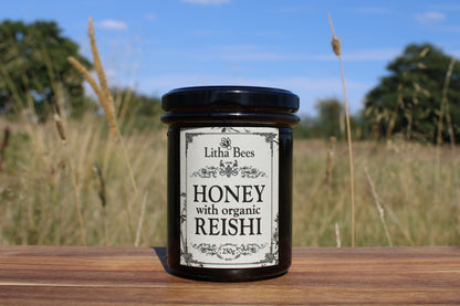 British Honey Infused with Organic Reishi Mushroom, 250g