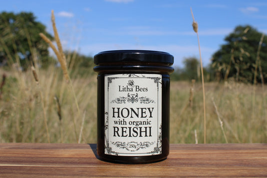 British Honey Infused with Organic Reishi Mushroom, 250g