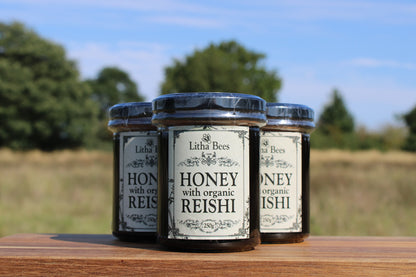 British Honey Infused with Organic Reishi Mushroom, 250g
